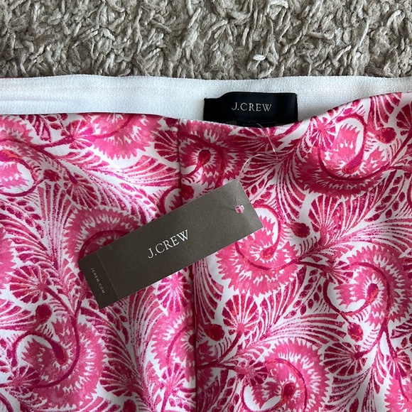 J Crew Fitted Maxi skirt , satin fabric , pink floral print - Picture 2 of 5